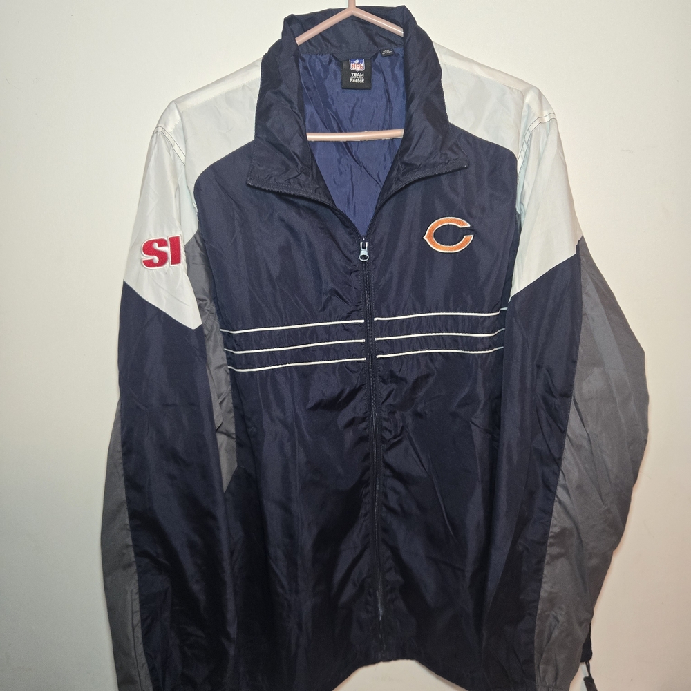 Nfl Sports Illustrated Chicago Bears Windbreaker Jacket Large